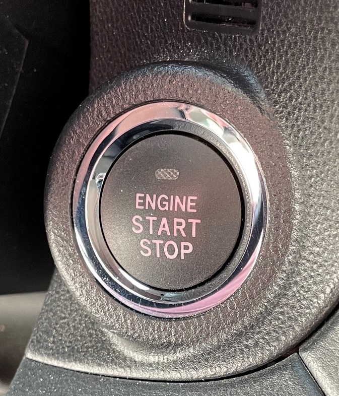 Car ignition start and stop button